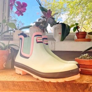 Hunter pastel ankle boots